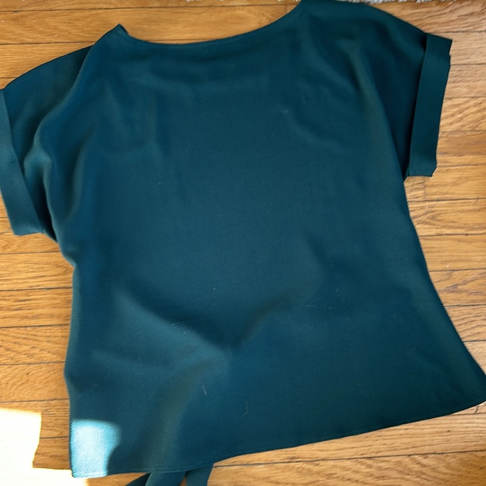 WEST KEI- Julianna Cuffed Sleeve Tie Front Blouse - Picture 6 of 7